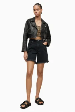 All Saints AllSaints Black Crop Biker Jacket 4 All Saints AllSaints Black Crop Biker Jacket -ALLSAINTS Sales unnamed file 1004 scaled