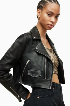 All Saints AllSaints Black Crop Biker Jacket 6 All Saints AllSaints Black Crop Biker Jacket -ALLSAINTS Sales unnamed file 1006 scaled