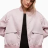 All Saints AllSaints Purple Brooke Bomber Jacket