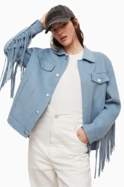 All Saints AllSaints Blue Franke Jacket