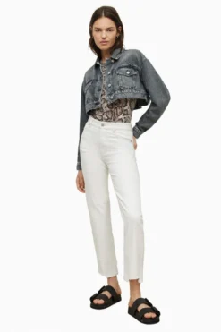 All Saints AllSaints Black Cropped Denim Jacket -ALLSAINTS Sales unnamed file 1067 scaled