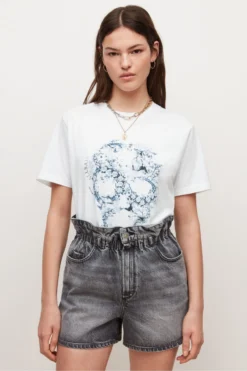 All Saints AllSaints White Murrina Boyfriend T-Shirt