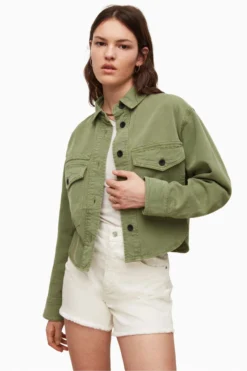 All Saints AllSaints Rylan Green Shirt Jacket