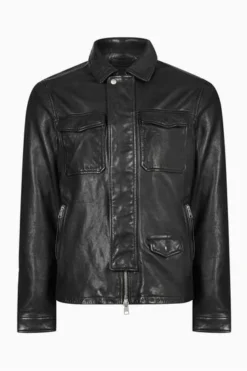 All Saints AllSaints Black Ivar Merino Crew Jacket -ALLSAINTS Sales unnamed file 1158