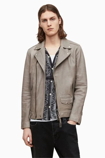 All Saints AllSaints Natural Indi Biker Jacket 11 All Saints AllSaints Natural Indi Biker Jacket - Image 9