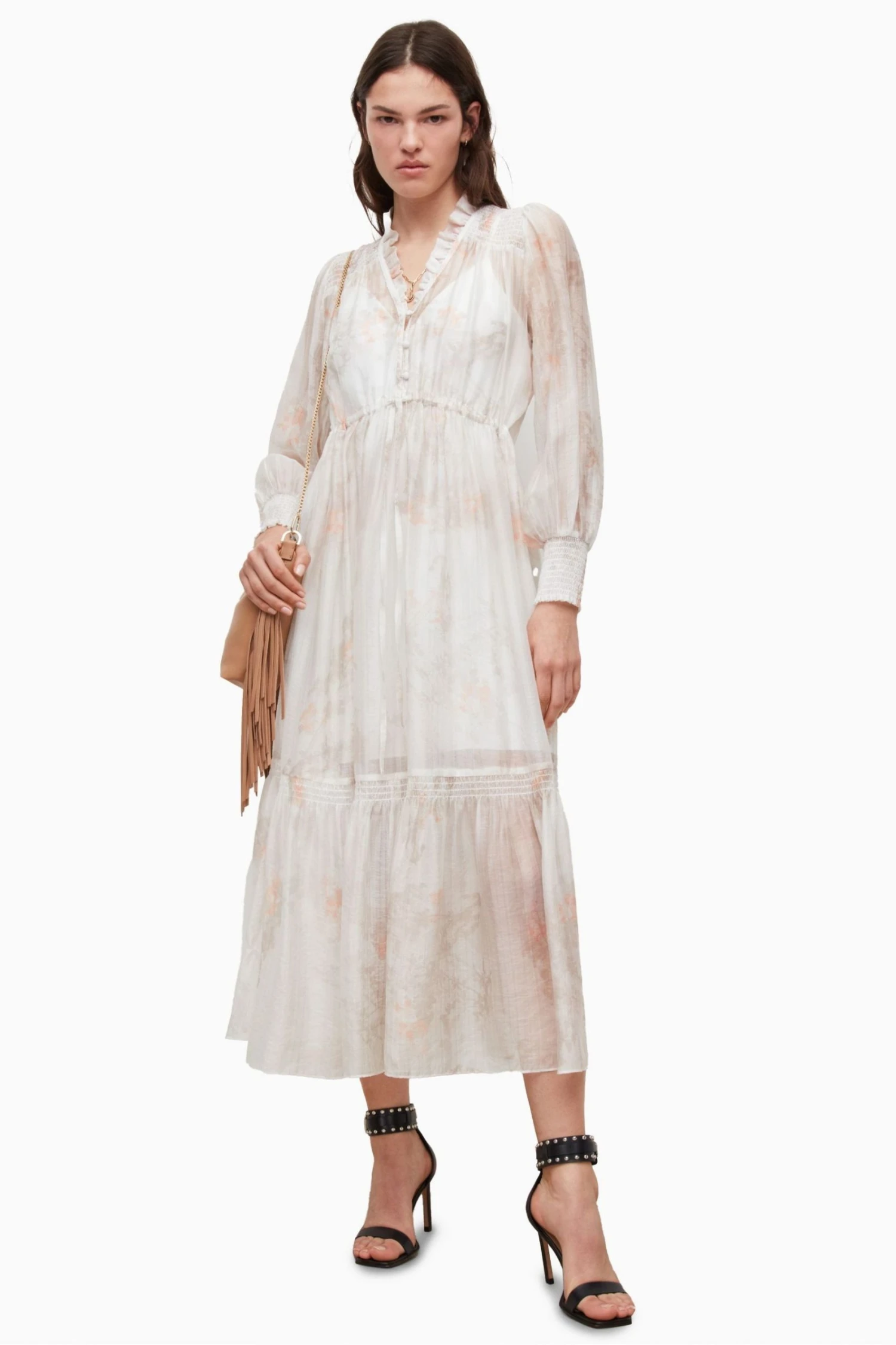 All Saints AllSaints White Nisha Koura Dress 4 All Saints AllSaints White Nisha Koura Dress - Image 2