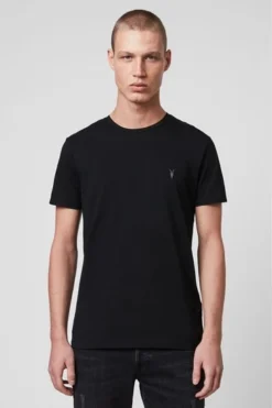 All Saints AllSaints Crew Neck Tonic T-Shirt Navy -ALLSAINTS Sales unnamed file 127