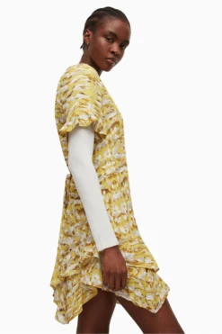 All Saints AllSaints Womens Yellow Frankie Oniyuri Dress 4 All Saints AllSaints Womens Yellow Frankie Oniyuri Dress -ALLSAINTS Sales unnamed file 1280 scaled