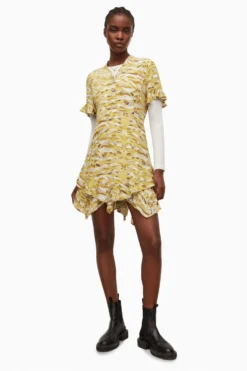 All Saints AllSaints Womens Yellow Frankie Oniyuri Dress 6 All Saints AllSaints Womens Yellow Frankie Oniyuri Dress -ALLSAINTS Sales unnamed file 1282 scaled
