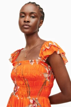 All Saints AllSaints Orange Malika Dorada Dress -ALLSAINTS Sales unnamed file 1309 scaled