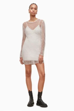 All Saints AllSaints White Rosalie Mini Dress -ALLSAINTS Sales unnamed file 1316 scaled