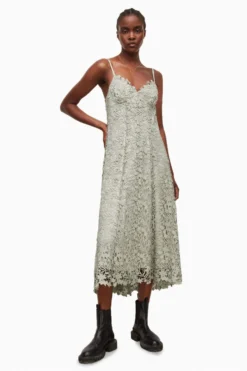 All Saints AllSaints Green Lali Dress