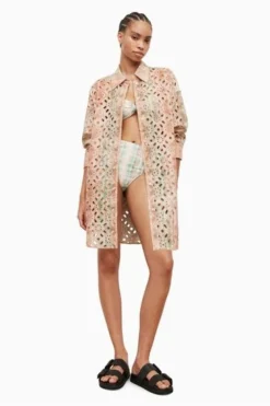 All Saints AllSaints Inez Marea Green Shirt Dress -ALLSAINTS Sales unnamed file 1344