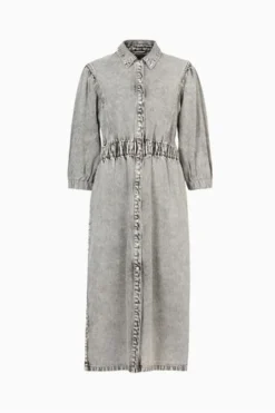 All Saints AllSaints Grey Osa Denim Dress -ALLSAINTS Sales unnamed file 1381