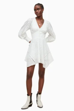 All Saints AllSaints Irina White Broderie Dress 4 All Saints AllSaints Irina White Broderie Dress -ALLSAINTS Sales unnamed file 1479 scaled