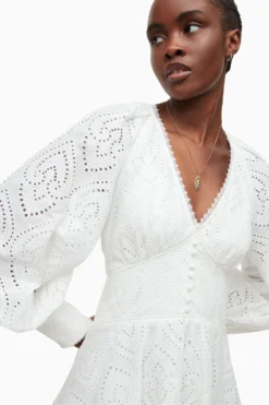 All Saints AllSaints Irina White Broderie Dress 7 All Saints AllSaints Irina White Broderie Dress -ALLSAINTS Sales unnamed file 1482 scaled