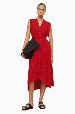 All Saints AllSaints Red Tate Broderie Dress -ALLSAINTS Sales unnamed file 1496 scaled