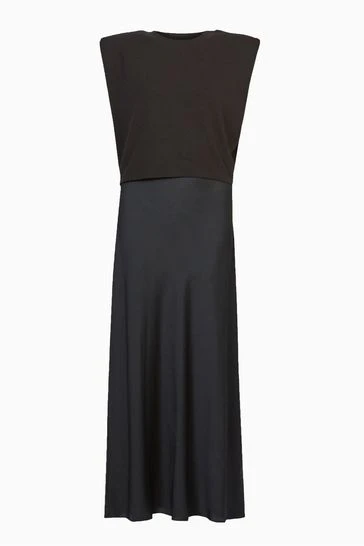 All Saints Womens Black Tierny Coni Crop Dress 9 All Saints Womens Black Tierny Coni Crop Dress - Image 7