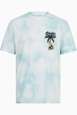 All Saints Blue Undertown Short Sleeve Crew T-Shirt -ALLSAINTS Sales unnamed file 152