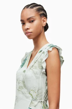 All Saints AllSaints Green Dela Ngaru Dress -ALLSAINTS Sales unnamed file 1529 scaled