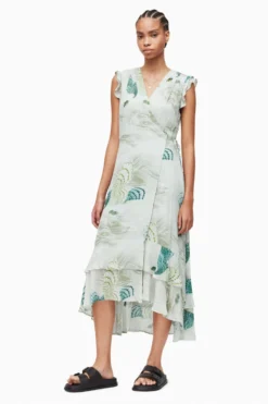All Saints AllSaints Green Dela Ngaru Dress -ALLSAINTS Sales unnamed file 1530 scaled