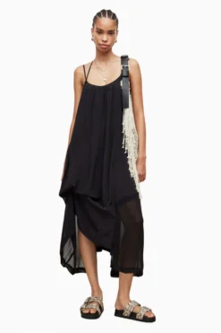 All Saints AllSaints Areena Black Dress