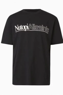 All Saints Black Topia Ss Crew Top -ALLSAINTS Sales unnamed file 158