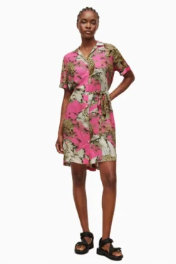 All Saints AllSaints Athea Pink Tai Nui Dress -ALLSAINTS Sales unnamed file 1581 scaled