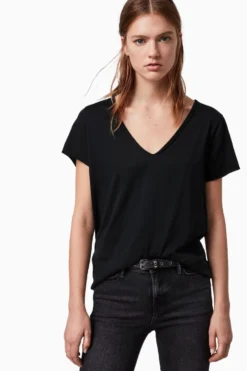 All Saints AllSaints Emelyn Black Tonic T-Shirt