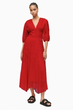 All Saints AllSaints Red Aspen Embroidered Dress -ALLSAINTS Sales unnamed file 1602 scaled