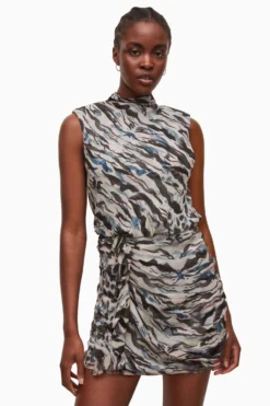 All Saints AllSaints Blue Lillita Oniyuri Dress