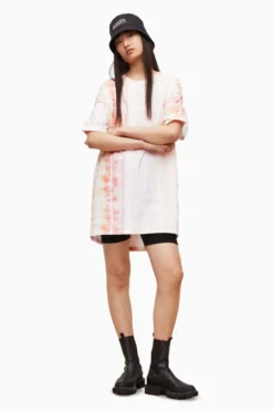 All Saints AllSaints Marea Pink Tee Dress -ALLSAINTS Sales unnamed file 1665 scaled