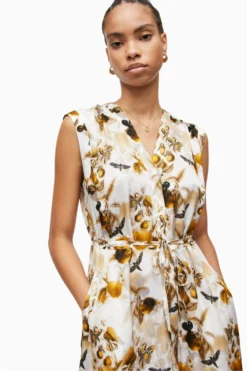 All Saints AllSaints Tate Soleil Yellow Dress -ALLSAINTS Sales unnamed file 1671 scaled