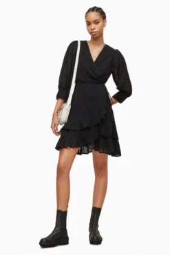 All Saints AllSaints Ari Ossia Black Dress -ALLSAINTS Sales unnamed file 1732 scaled