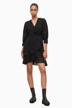 All Saints AllSaints Ari Ossia Black Dress -ALLSAINTS Sales unnamed file 1733 scaled