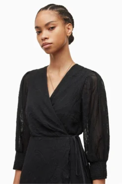 All Saints AllSaints Ari Ossia Black Dress -ALLSAINTS Sales unnamed file 1734 scaled