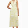 All Saints AllSaints Yellow Avery Marama Dress