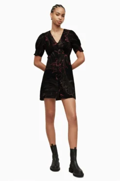 All Saints AllSaints Demi Laur Black Dress