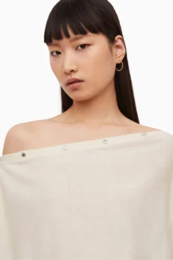 All Saints AllSaints White Eli Jumper