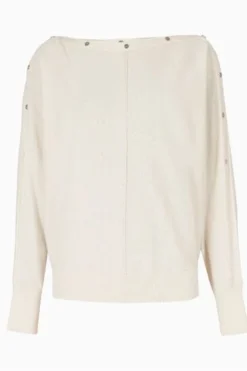 All Saints AllSaints White Eli Jumper -ALLSAINTS Sales unnamed file 1779