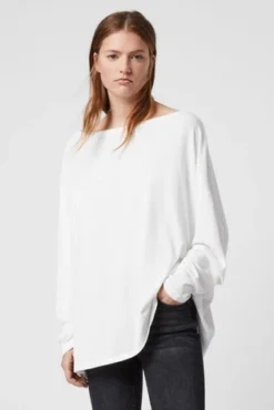 All Saints AllSaints Off The Shoulder Rita Top White -ALLSAINTS Sales unnamed file 1787