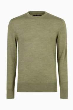 All Saints AllSaints Green Mode Merino Crew Jumper -ALLSAINTS Sales unnamed file 1819