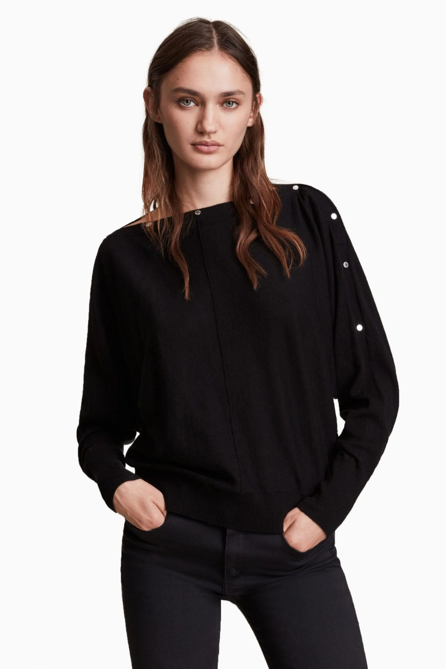 All Saints AllSaints Eli Black Jumper 3 All Saints AllSaints Eli Black Jumper