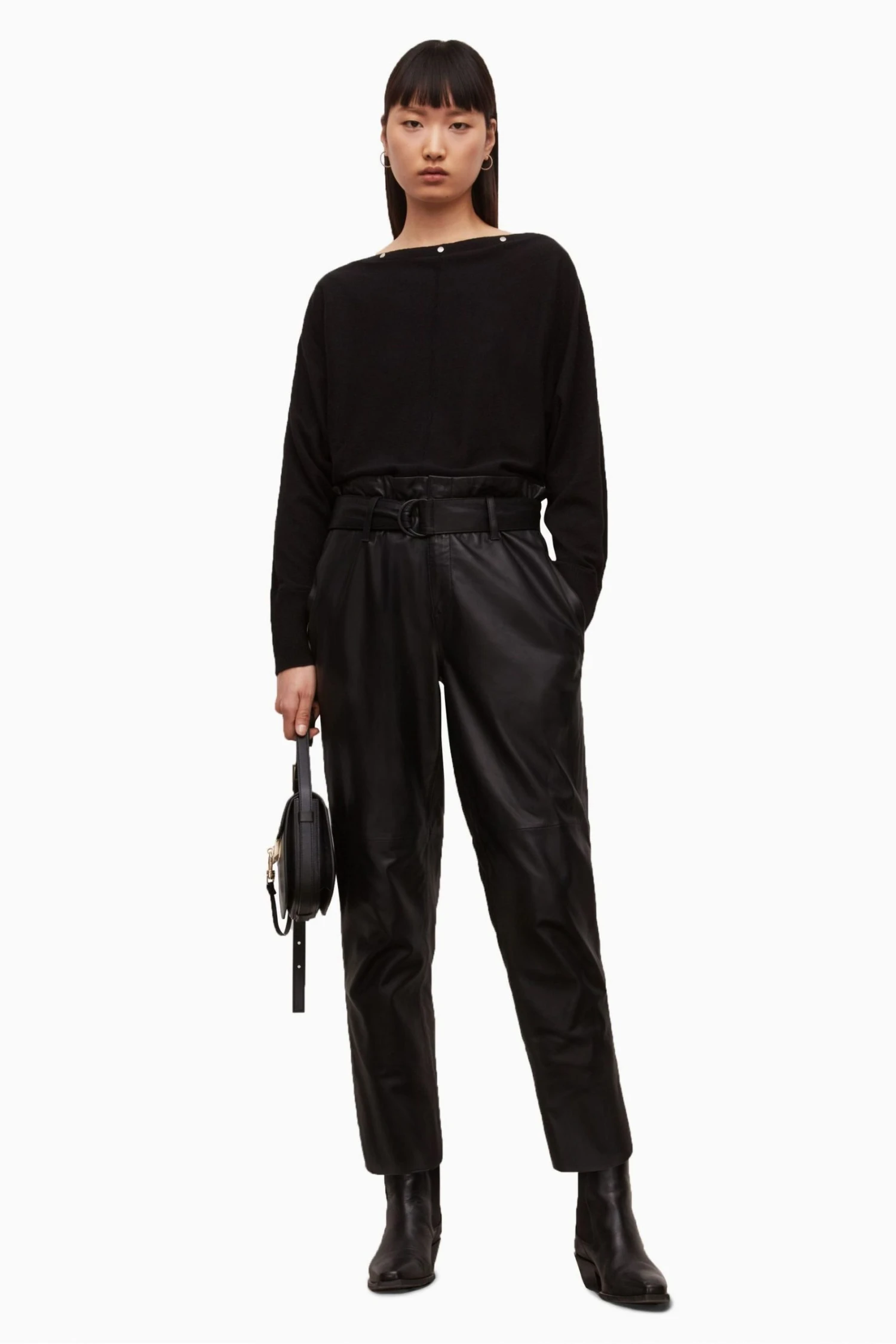 All Saints AllSaints Eli Black Jumper 5 All Saints AllSaints Eli Black Jumper - Image 3