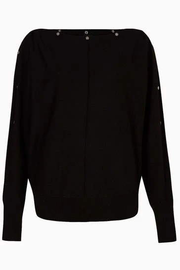 All Saints AllSaints Eli Black Jumper 8 All Saints AllSaints Eli Black Jumper - Image 6