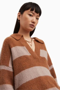 All Saints AllSaints Pink Lou Polo Jumper 17 All Saints AllSaints Pink Lou Polo Jumper -ALLSAINTS Sales unnamed file 1867 scaled