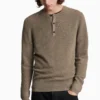 All Saints Mocha Brown Ivar Merino Ls Henle Jumper -ALLSAINTS Sales unnamed file 1876 scaled