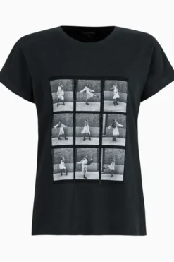 All Saints AllSaints Black Lula Anna T-Shirt -ALLSAINTS Sales unnamed file 188