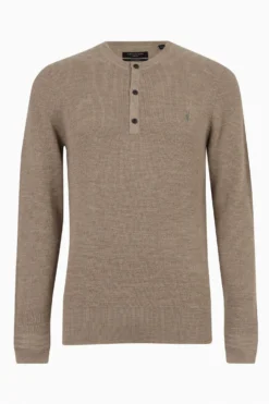 All Saints Mocha Brown Ivar Merino Ls Henle Jumper -ALLSAINTS Sales unnamed file 1881 scaled