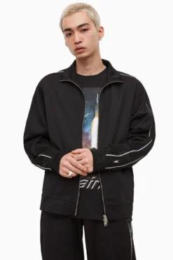 All Saints AllSaints Black Moreno Track Jacket
